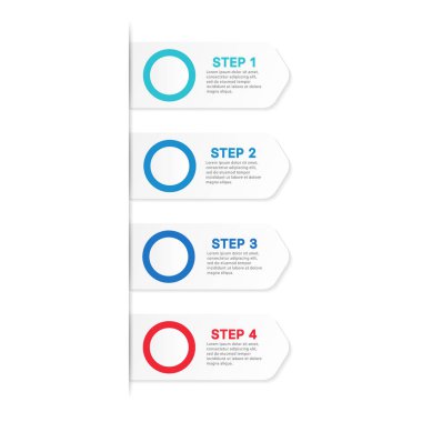 Infographics tasarım simgeler vektör ve pazarlama iş akışı düzeni için kullanılabilir. Vektör çizim. 