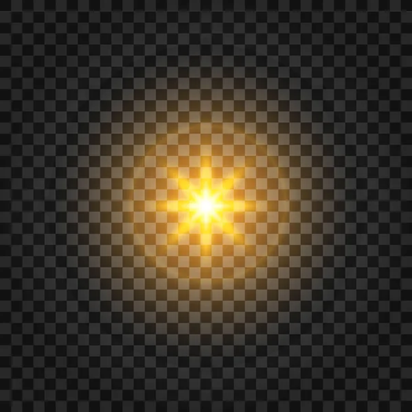 Star burst, transparent glow light effect. Star burst with sparkles. Glow light effect with rays and shine particles