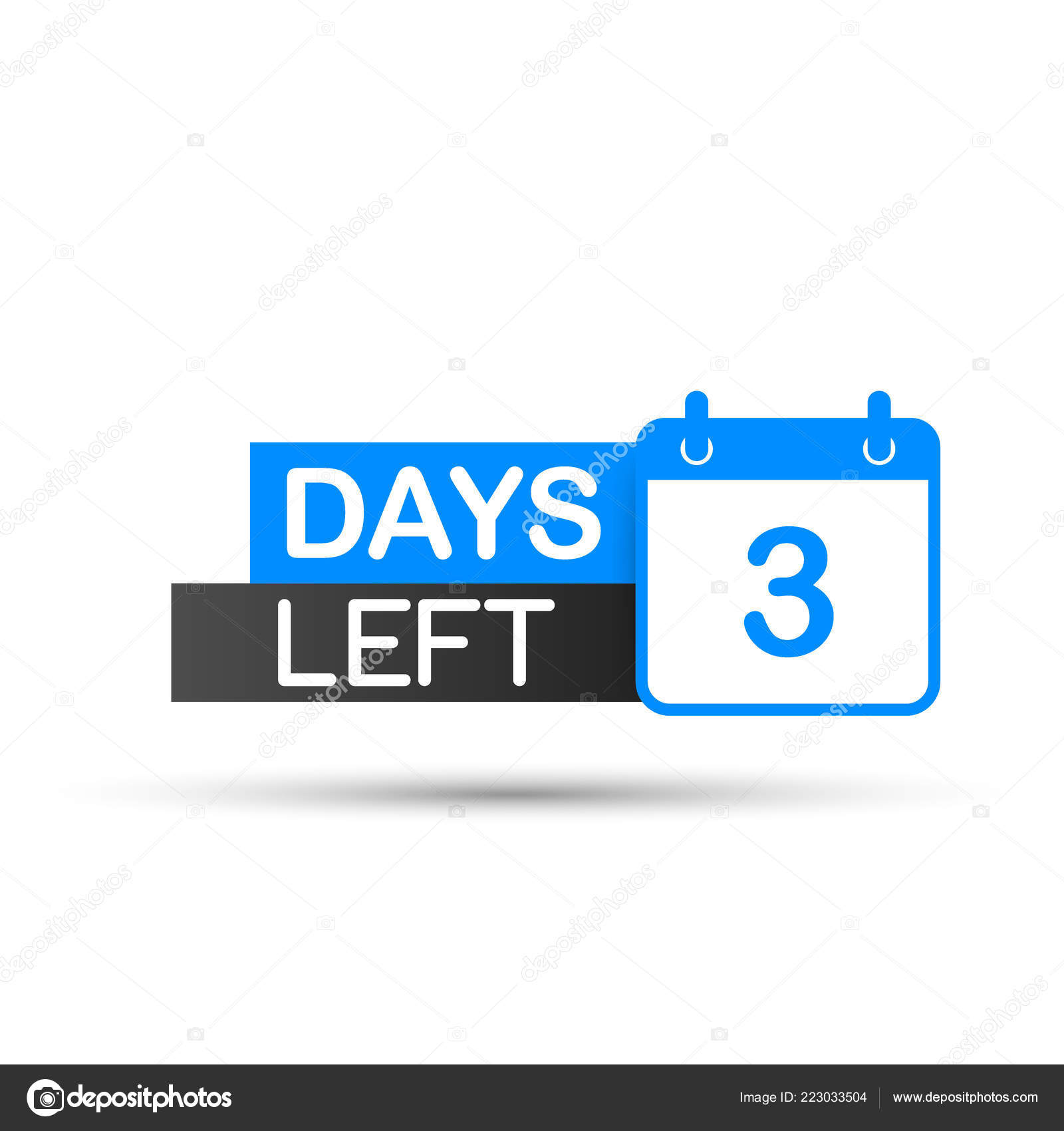 pix 3 Days Left To Order Images https depositphotos com 223033504 stock illustration 3 days left to go html