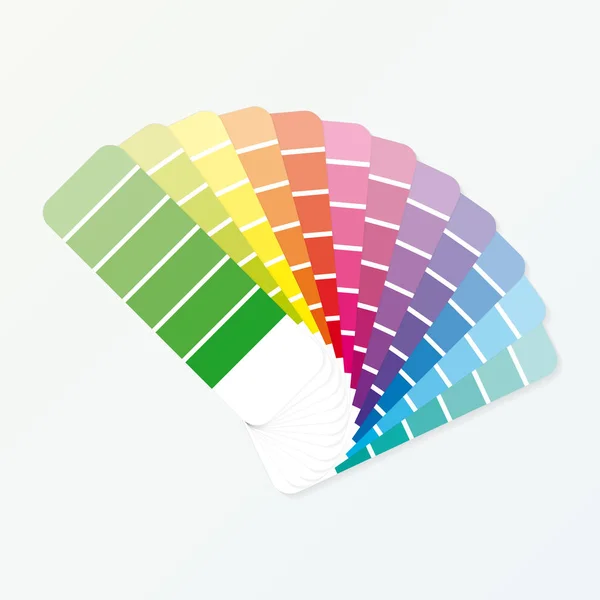 Guide de palette de couleurs sur fond gris. Illustration vectorielle . — Image vectorielle