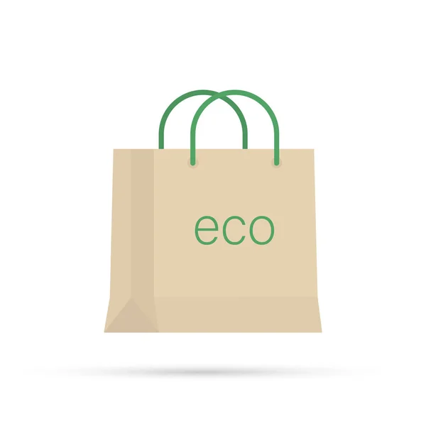 透明な背景にコットン eco バッグ。ベクトル図 — ストックベクタ