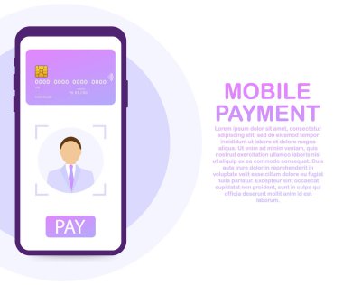 Yüz tanıma ve tanımlama Smartphone ile güvenli ödeme. Yüz tanıma ile kilidi Smartphone. 