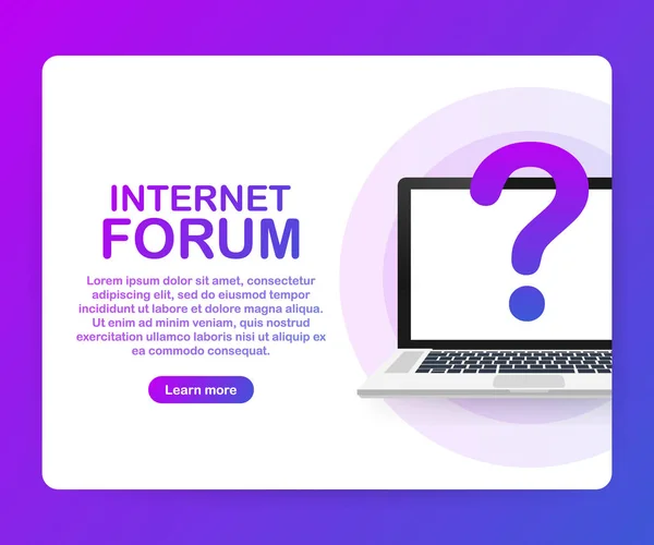 Internet Forumu Insanlar Toplum Izometrik Kavramı Iletişim Hisse Senedi Vektör — Stok Vektör