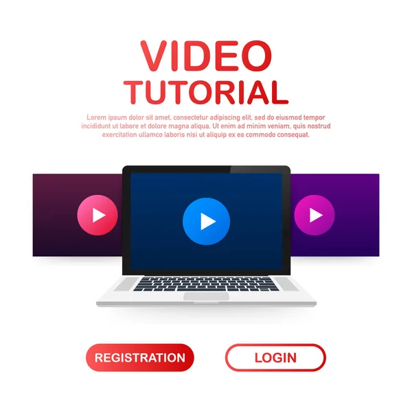 Modell tervezése honlap lapos design koncepció video konzultáció. Vektoros illusztráció — Stock Vector