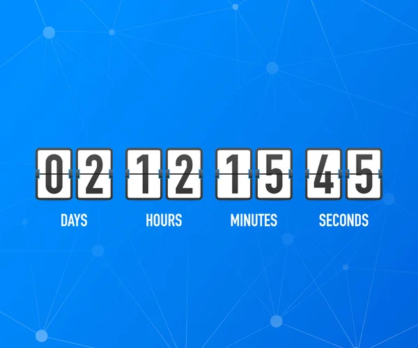 Contatore Orologio Conto Alla Rovescia App Digitale Conto Alla Rovescia — Vettoriale Stock
