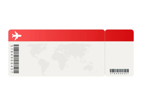 Bilhetes de avião ou cartão de embarque dentro do envelope de serviço especial. Ilustração vetorial . — Vetor de Stock