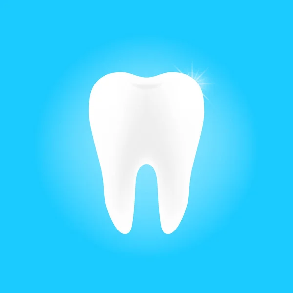 이 아이콘의 치과 건강 한 치아입니다. 인간의 치아입니다. 벡터 일러스트 레이 션. — 스톡 벡터