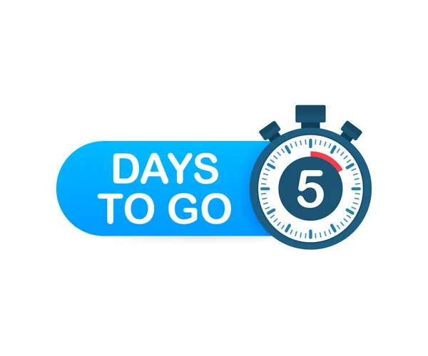 7 Day to go. Countdown timer. Clock icon. Time icon. Count time sale.  Vector stock illustration. 7538766 Vector Art at Vecteezy