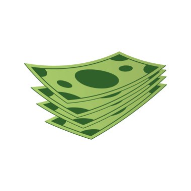 Banknot vektör hayranıyım. Bill para para birimi, finans Doları. Vektör çizim.
