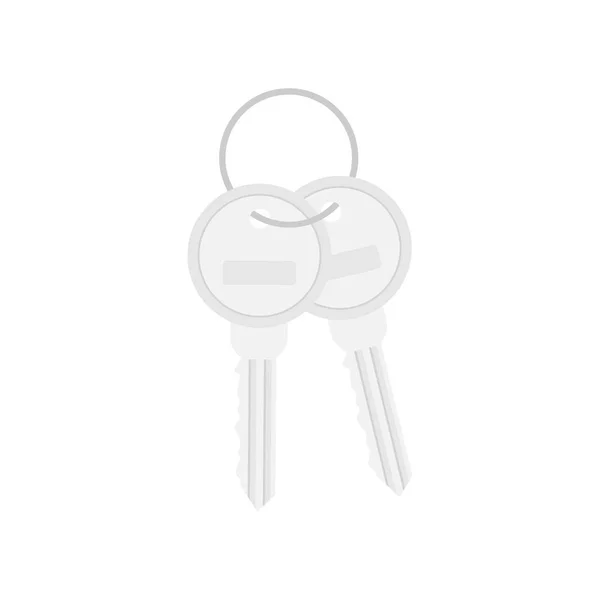Um monte de Keys Icon sobre fundo branco. Ilustração vetorial. — Vetor de Stock