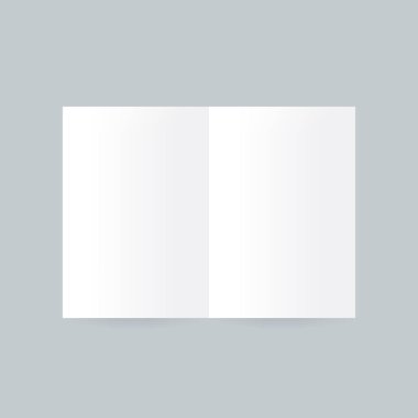 Vektör portre kapağı dergisi kadar Boş mock. Vektör çizimi.