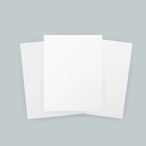A4 méretű vektordoboz plakát üres papír mockup. Vektoros illusztráció. — Stock Vector