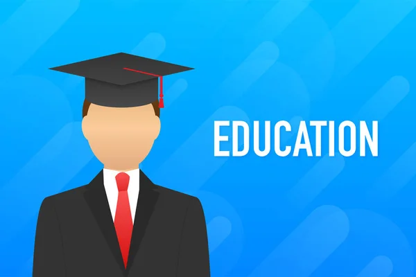 Processo educativo. Sito web di eroi educativi. Illustrazione dello stock vettoriale . — Vettoriale Stock