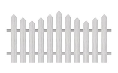 Çit, ahşap dokulu, yuvarlak kenarları. Vektör çizimi.