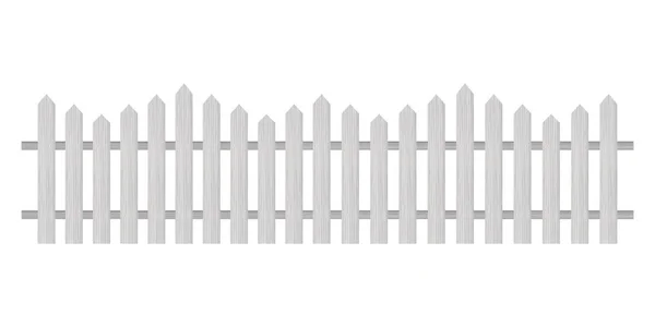ピケットフェンス、木製のテクスチャ、丸みを帯びたエッジ。ベクトルイラスト. — ストックベクタ