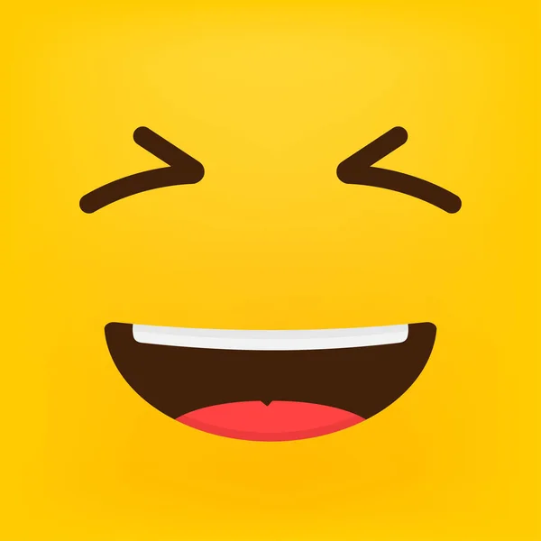 Faccia sorridente. Manifesto del sorriso giallo. Giornata mondiale del sorriso. Illustrazione vettoriale. Un vettore sorridente. Icona sorridente. Illustrazione vettoriale . — Vettoriale Stock