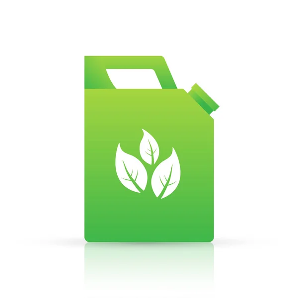 Biobränsle behållare vektor ikon illustration isolerad på vit bakgrund — Stock vektor