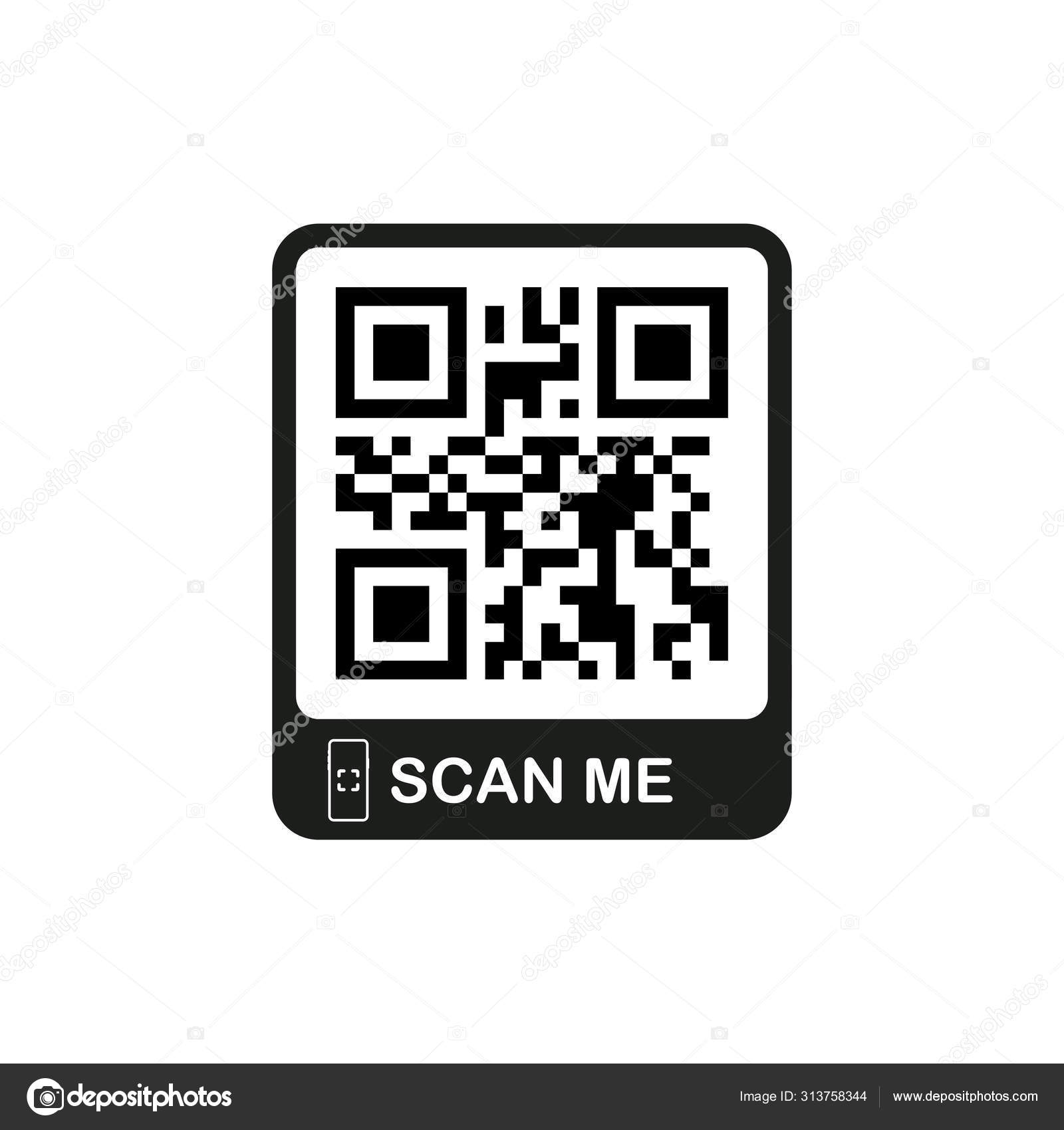 Código QR para smartphone. La inscripción me escanea con el icono del  smartphone. Código Qr para el pago. Ilustración vectorial Vector de stock  #313758344 de ©appleboy, image size:1600x1700