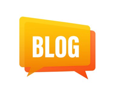 Blog, her amaç için harika tasarım. Sosyal medya pazarlama kavramı. Web tasarımı. Vektör stok illüstrasyonu.