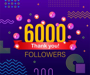 6000 takipçi sayısına teşekkürler. Net arkadaşlar için çok renkli teşekkür görüntüsünü kutluyoruz.