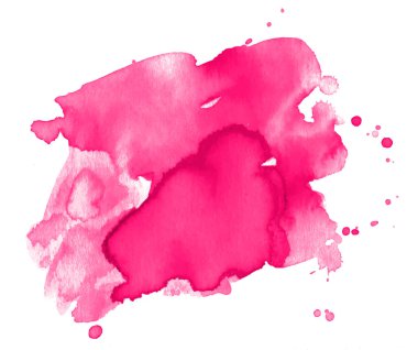 Renkli soyut suluboya lekesi, sıçrama ve sıçrama izleri. Moda tasarımı için modern yaratıcı suluboya arkaplan.