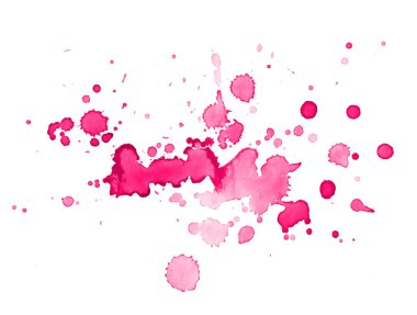 Renkli soyut suluboya lekesi, sıçrama ve sıçrama izleri. Moda tasarımı için modern yaratıcı suluboya arkaplan.