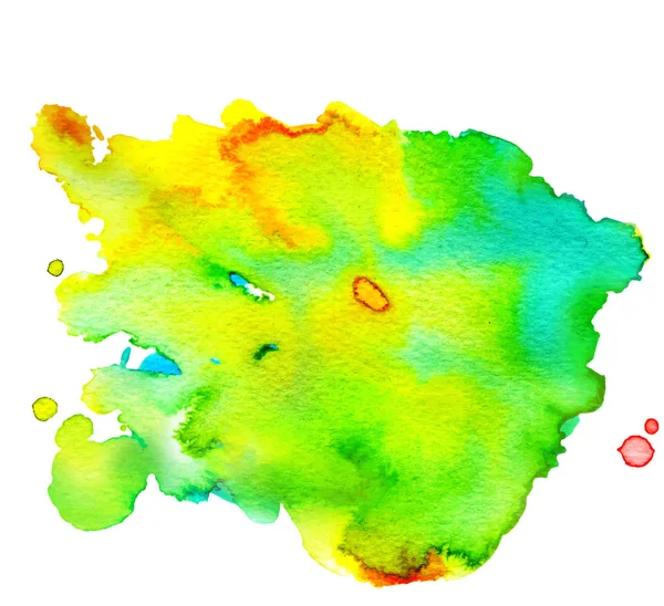 Bunte abstrakte Aquarell-Textur mit Spritzern und Spritzern. Moderner, kreativer Aquarell-Hintergrund für trendiges Design. — Stockvektor