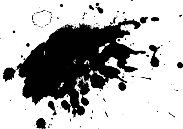 Tintenfleck. schwarzer Farbfleck . — Stockvektor