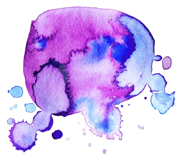 Bunte abstrakte Aquarell-Textur mit Spritzern und Spritzern. Moderner, kreativer Aquarell-Hintergrund für trendiges Design. — Stockvektor