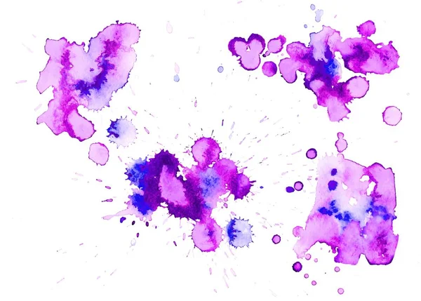 Colorful abstract watercolor texture with splashes and spatters. — Stock Vector