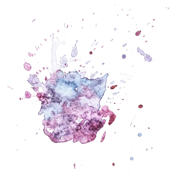 Farbenfrohe abstrakte Aquarelltextur mit Spritzern und Spritzern. moderner, kreativer Aquarell-Hintergrund für trendiges Design mit Grunge-Effekt — Stockvektor