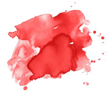 Renkli soyut suluboya lekesi, sıçrama ve sıçrama izleri. Moda tasarımı için modern yaratıcı suluboya arkaplan.