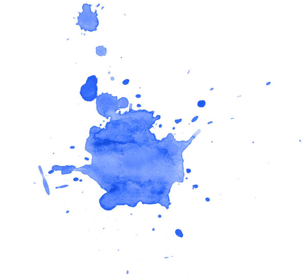 Colorful abstract watercolor texture with splashes and spatters. Modern creative watercolor background for trendy design.