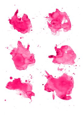 Sıçramaları ve sıçramaları ile renkli soyut suluboya doku. Modaya uygun tasarım için modern yaratıcı suluboya arka plan.