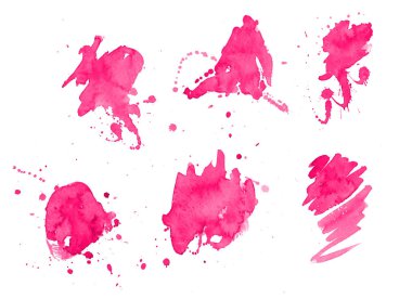 Sıçramaları ve sıçramaları ile renkli soyut suluboya doku. Modaya uygun tasarım için modern yaratıcı suluboya arka plan.