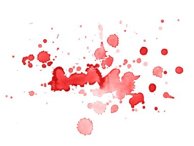 Renkli soyut suluboya lekesi, sıçrama ve sıçrama izleri. Moda tasarımı için modern yaratıcı suluboya arkaplan.