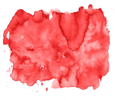 Renkli soyut suluboya lekesi, sıçrama ve sıçrama izleri. Moda tasarımı için modern yaratıcı suluboya arkaplan.