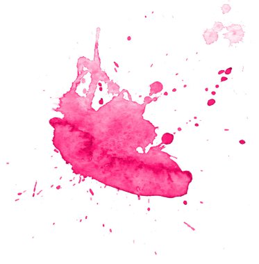 Sıçramaları ve sıçramaları ile renkli soyut suluboya doku. Modaya uygun tasarım için modern yaratıcı suluboya arka plan.