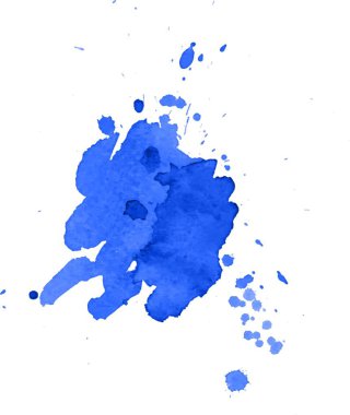 Renkli soyut suluboya lekesi, sıçrama ve sıçrama izleri. Moda tasarımı için modern yaratıcı suluboya arkaplan.