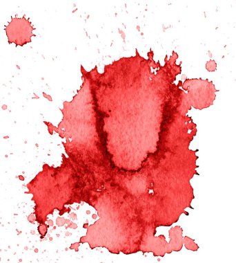 Su sıçramalarına ve sıçramaları ile soyut renkli sulu boya doku leke.