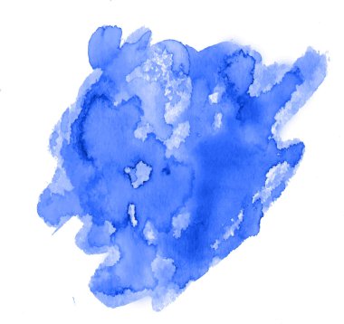 Su sıçramalarına ve sıçramaları ile soyut renkli sulu boya doku leke.