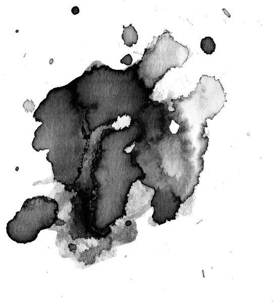 Teinture aquarelle noire — Image vectorielle