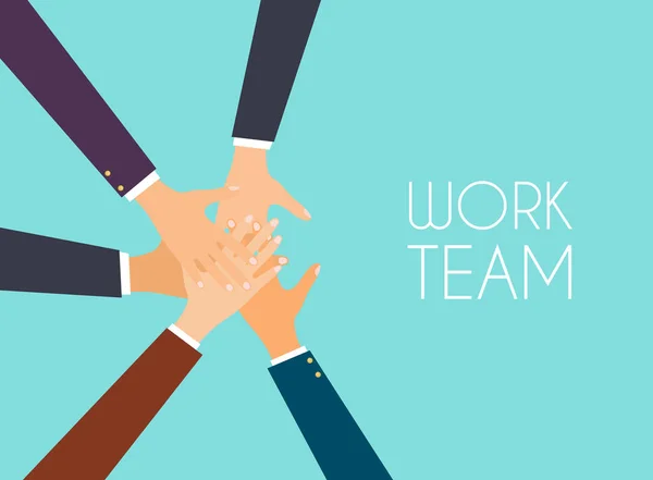 Team Work Vector Illustration — Stock Vector