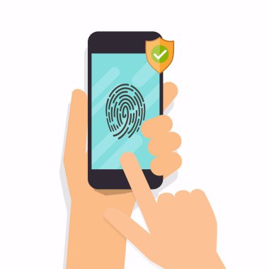 kimliği vektör çizim dokunma 