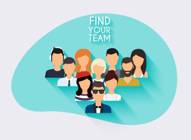 İş takım. Takım çalışması.