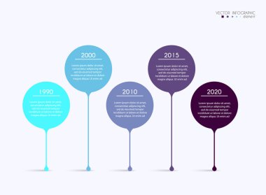İş sunumu için vektör bilgi grafiği