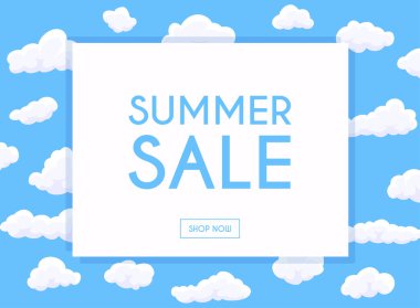 satış promosyon vektör illüstrasyon, yaz satış