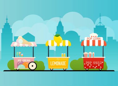 araba seti, renkli arka planda otomatlar