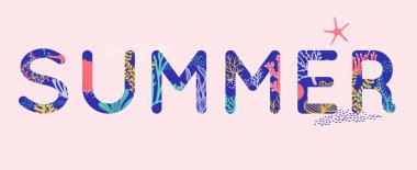 Pembe arka planda yaz Web sitesi afiş şablonu. 