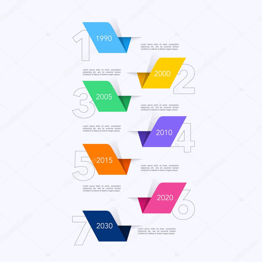 Modern colorful info graphics for business presentation. 